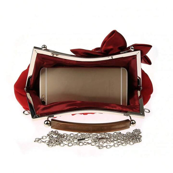 Evening Clutch Bag ~ Red ~ Pink ~ Apricot ~ Black