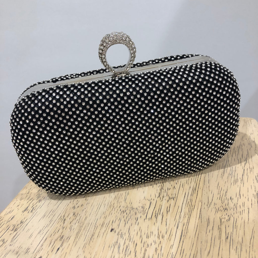 GLAMOUR ~ Vintage Diamond Studded Clutch