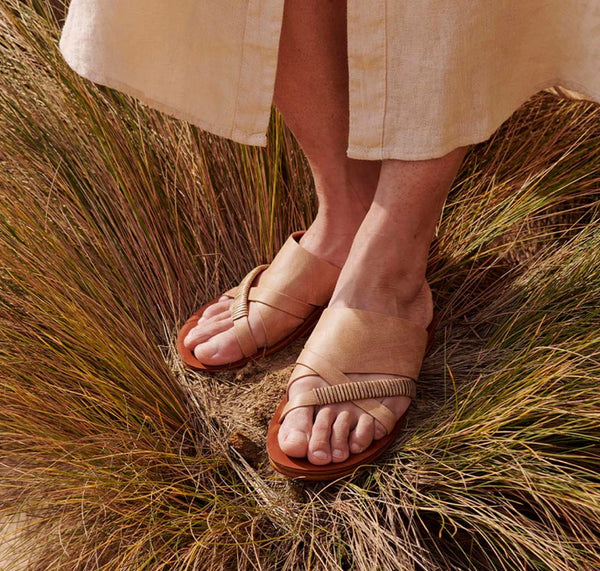 Los Cabos Bride ~ Camel ~ Navy ~ Non Leather