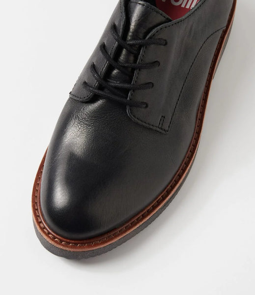 Rollie Derby Rise Vintage Black Leather