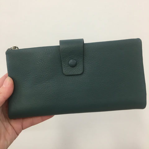 Vera May Winifred Teal Leather Purse