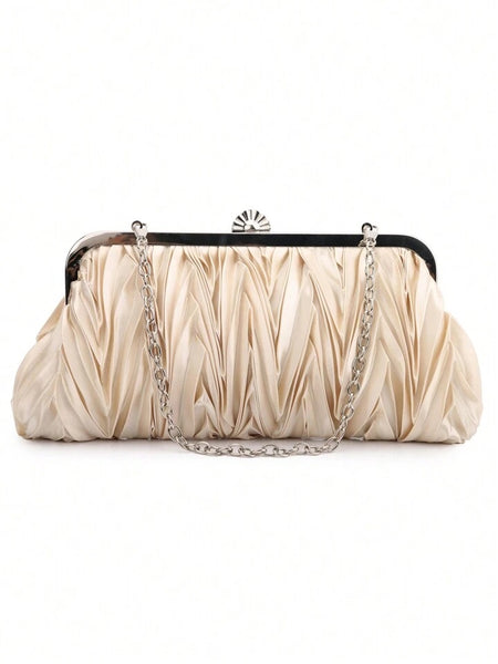 Apricot Elegant Evening Clutch