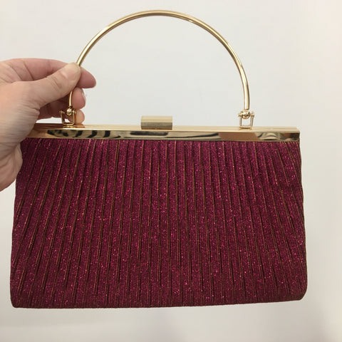 Burgundy Evening Clutch Purse