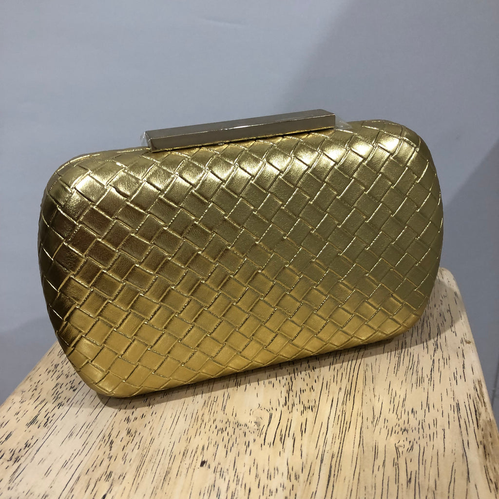 GLAMOUR ~ Gold Woven Clutch