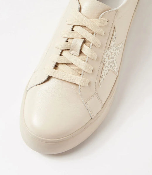 Ziera Alysia ~ Multi Leopard Bright ~ Milk Ivory ~ Leather Sneaker