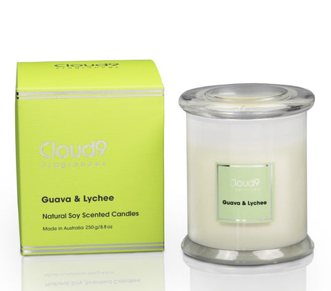 Cloud 9 Fragrances Guava & Lychee Jar Candle 250g