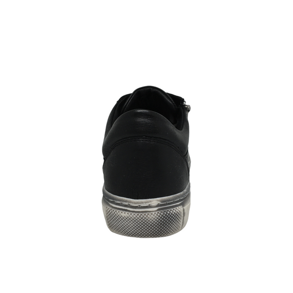 Sala Ronnie ~ Black ~ Tan ~ Taupe ~ White ~ Leather Zip Shoe