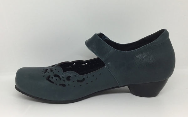 Klouds Daintree Jade Leather Orthotic Friendly Heel