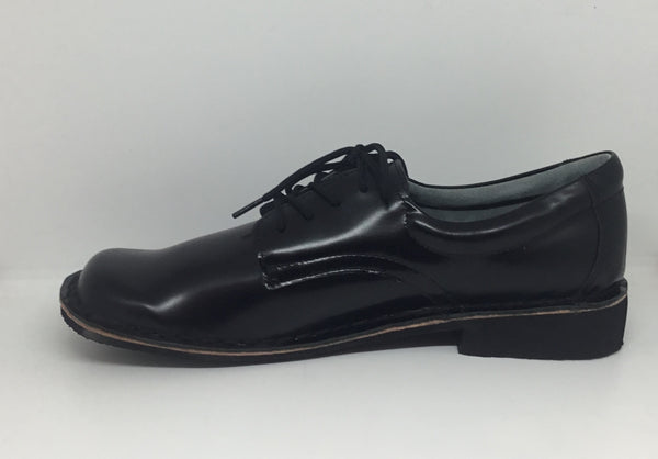 Harrison Indy II Junior Hi-Shine Black Leather School Shoe