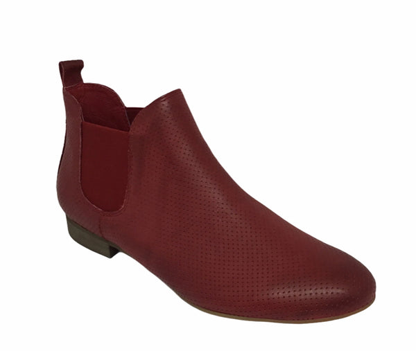 Django & Juliette Global Leather Ankle Boot ~ Black ~ Grey ~ Cognac ~ Red