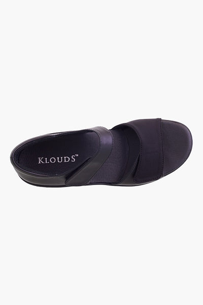 Klouds Viva Black Leather Sandal