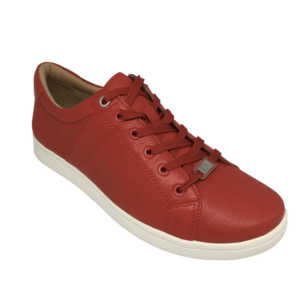 Ziera Delilah ~ Red ~ Tan ~ XF-ZR Leather Sneaker
