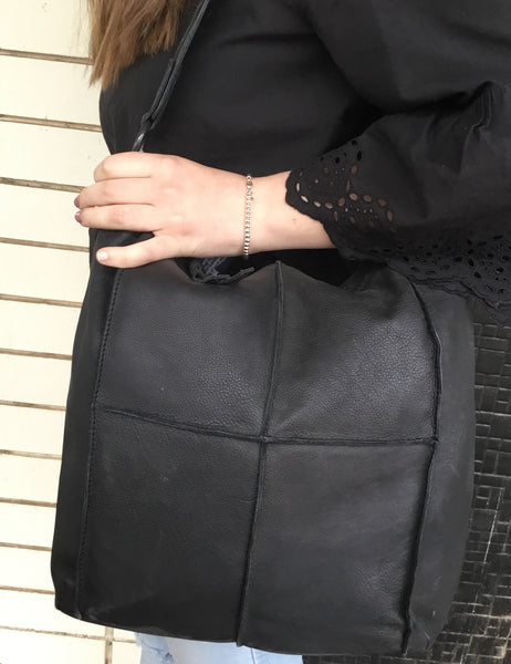 Modapelle Black Leather Bag 3830