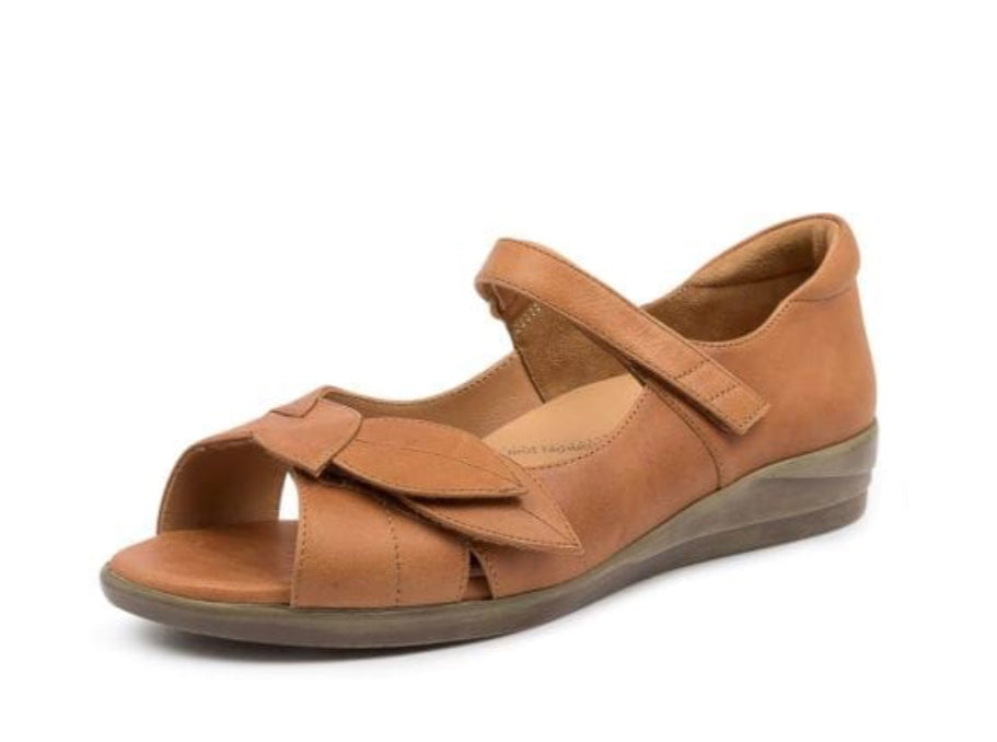 Ziera Disco Tan Leather Sandal