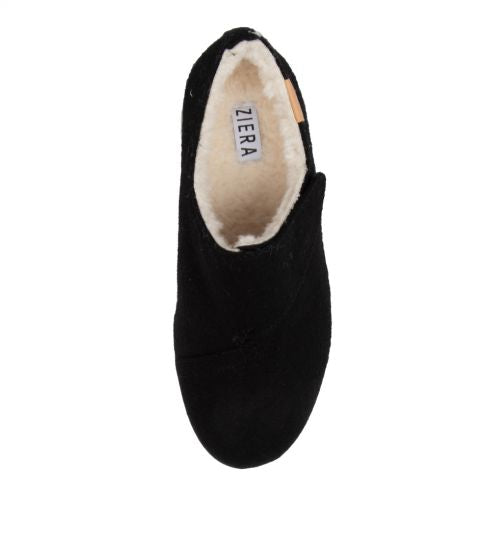Ziera Fliss Black slippers