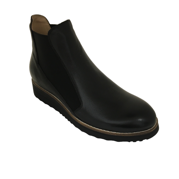 Top End Oseil ~ Black ~ Cafe Leopard Multi Leather Boot