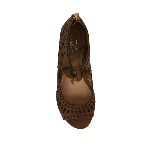 Isabella Mayan Tan ~ Nude ~ Taupe Leather