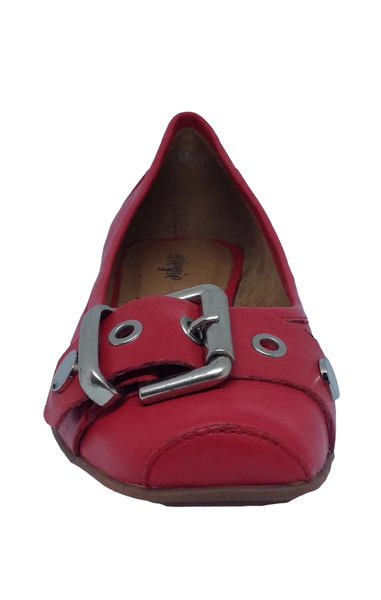 Effegie Dam ~ Taupe ~ Black ~ Red ~ ballet leather shoe